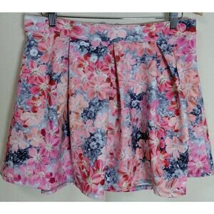BETHANY MOTA Floral Skater Skirt Pink Women Size L